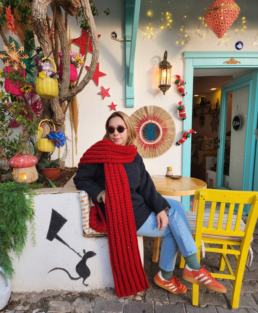 Chunky Scarf Pattern - Beginner-Friendly Crochet Pattern PDF