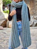 Chunky Scarf Pattern - Beginner-Friendly Crochet Pattern PDF