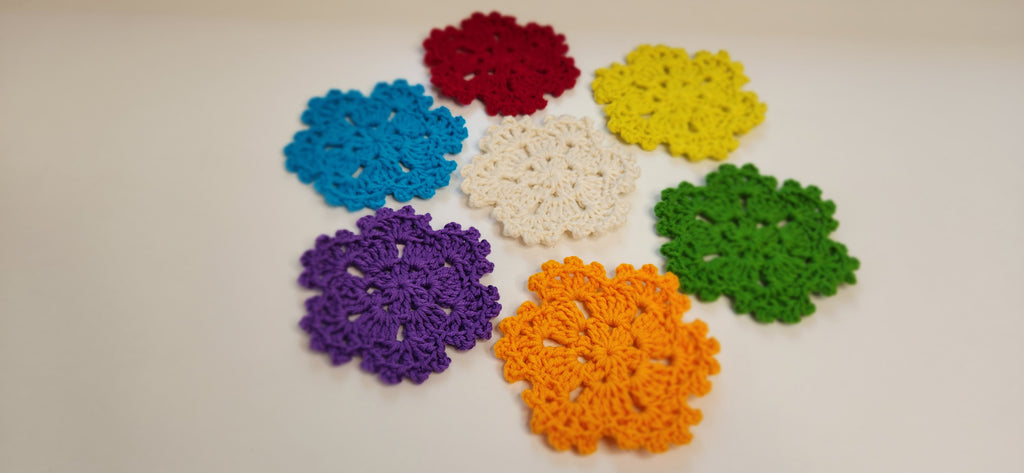 Picot Flower Hexagon Motif Pattern - Beginner-Friendly Crochet Pattern