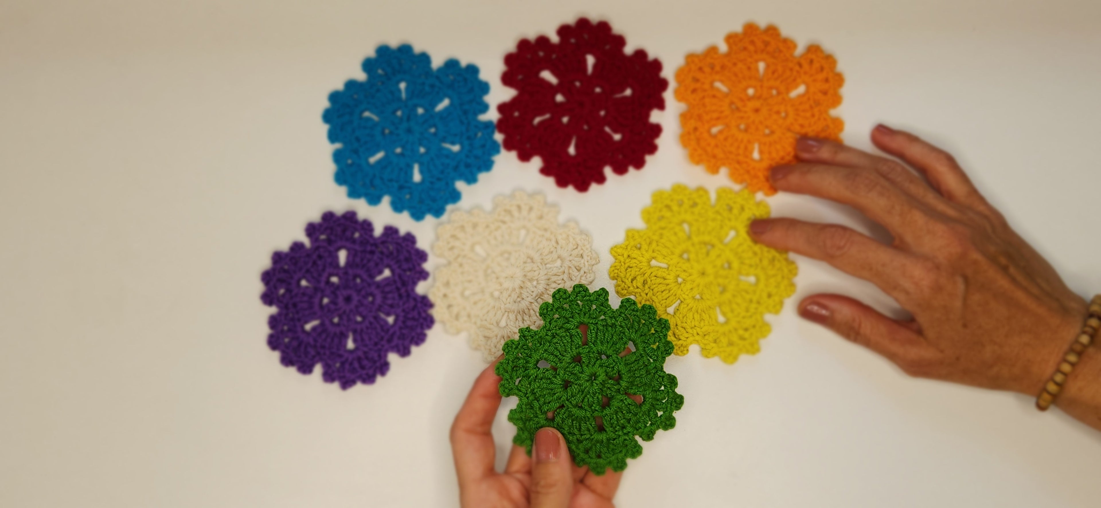 Picot Flower Hexagon Motif Pattern - Beginner-Friendly Crochet Pattern