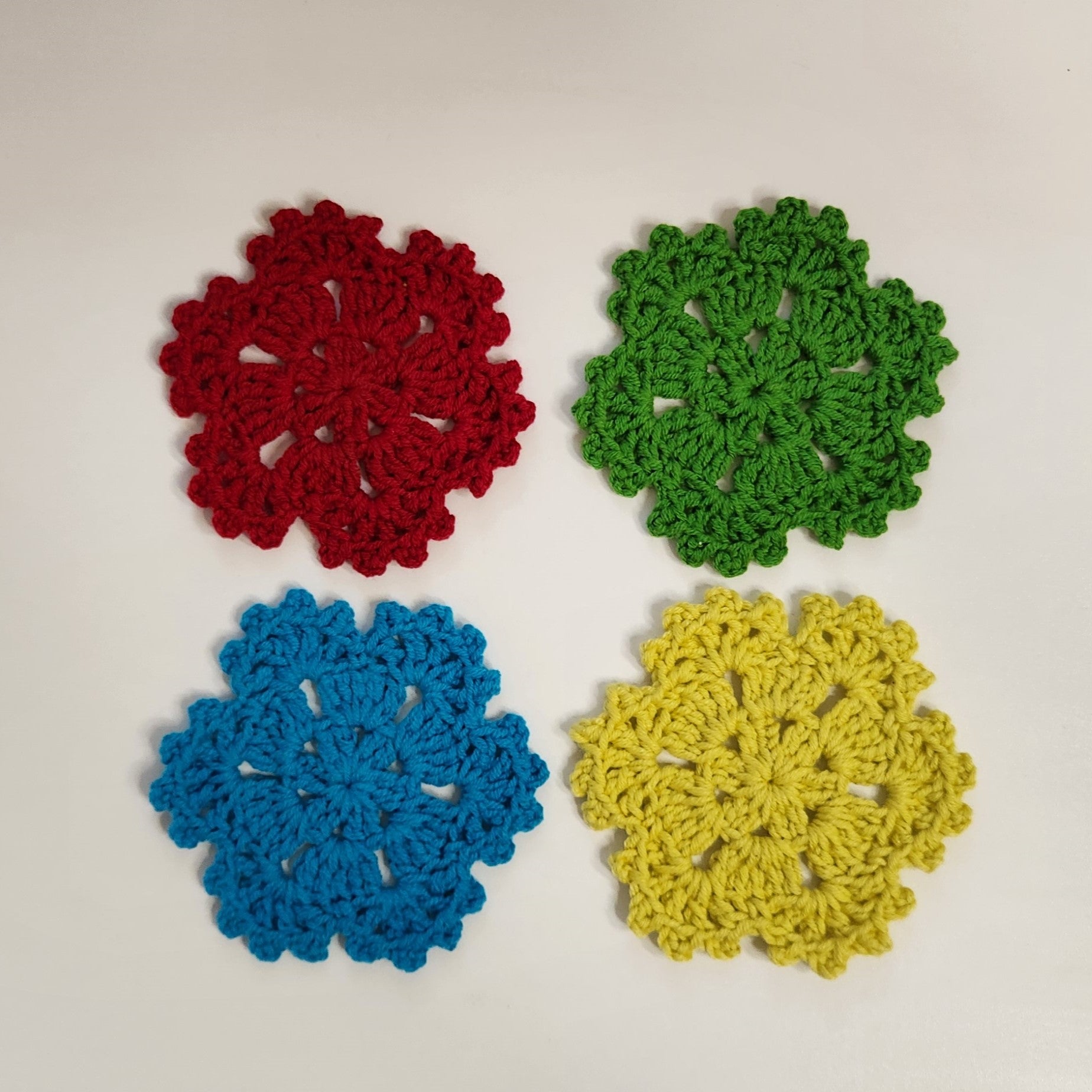 Picot Flower Hexagon Motif Pattern - Beginner-Friendly Crochet Pattern