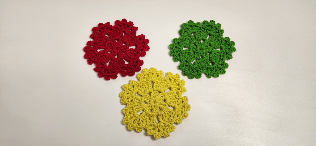 Picot Flower Hexagon Motif Pattern - Beginner-Friendly Crochet Pattern