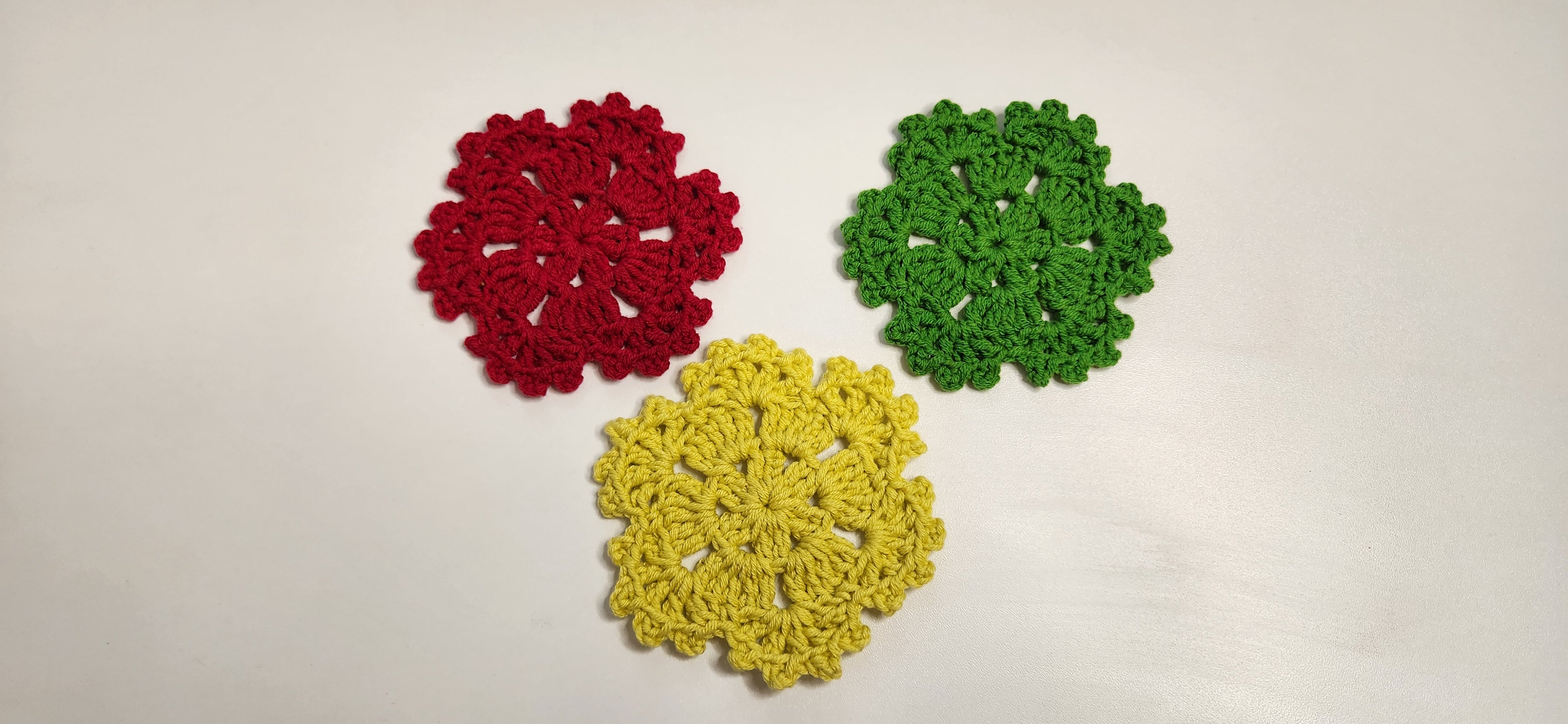 Picot Flower Hexagon Motif Pattern - Beginner-Friendly Crochet Pattern