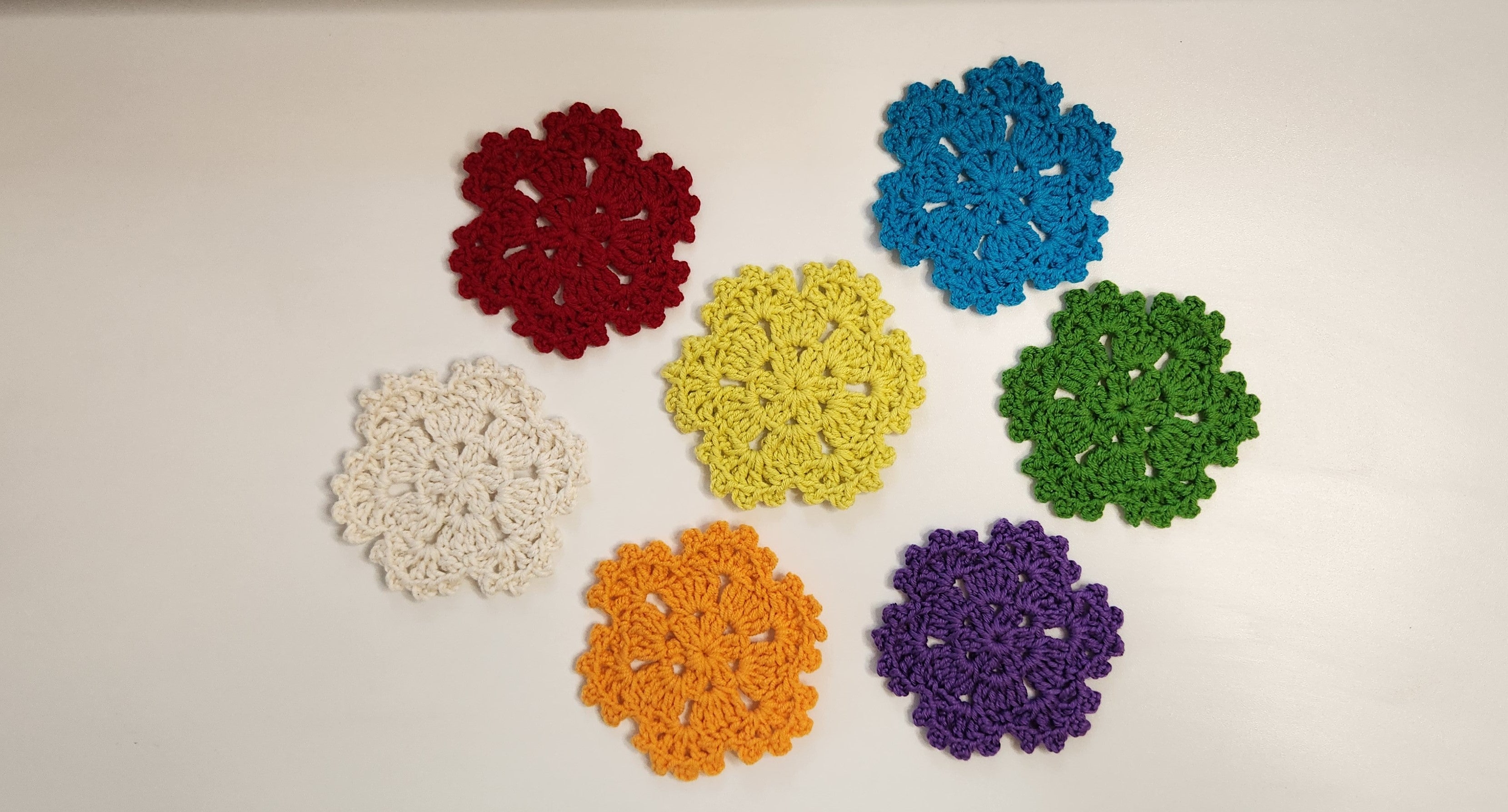 Picot Flower Hexagon Motif Pattern - Beginner-Friendly Crochet Pattern