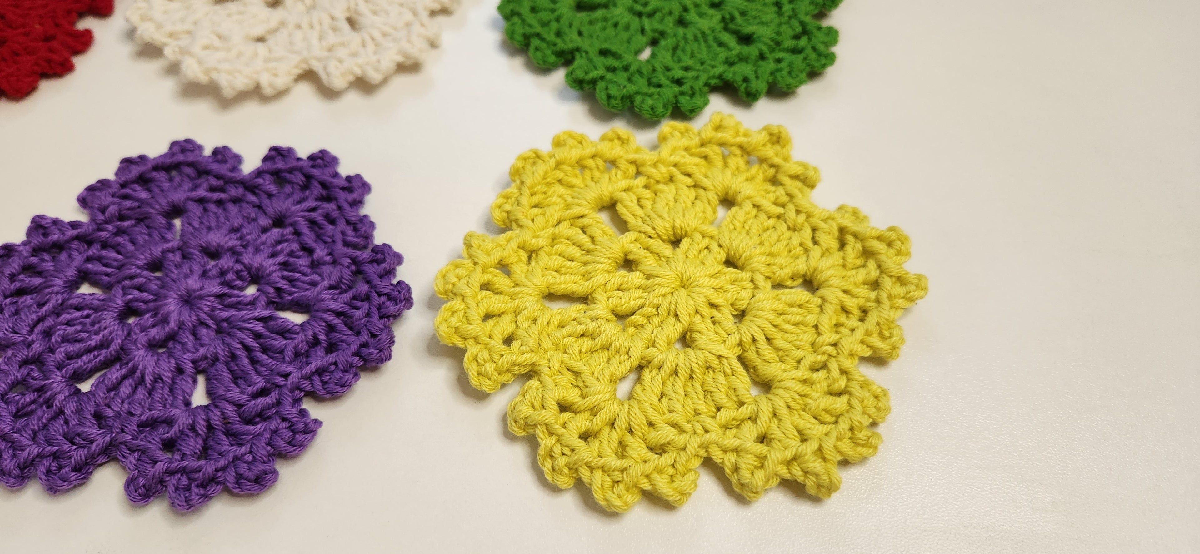 Picot Flower Hexagon Motif Pattern - Beginner-Friendly Crochet Pattern