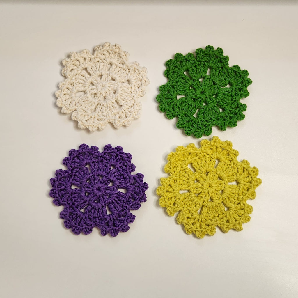 Picot Flower Hexagon Motif Pattern - Beginner-Friendly Crochet Pattern