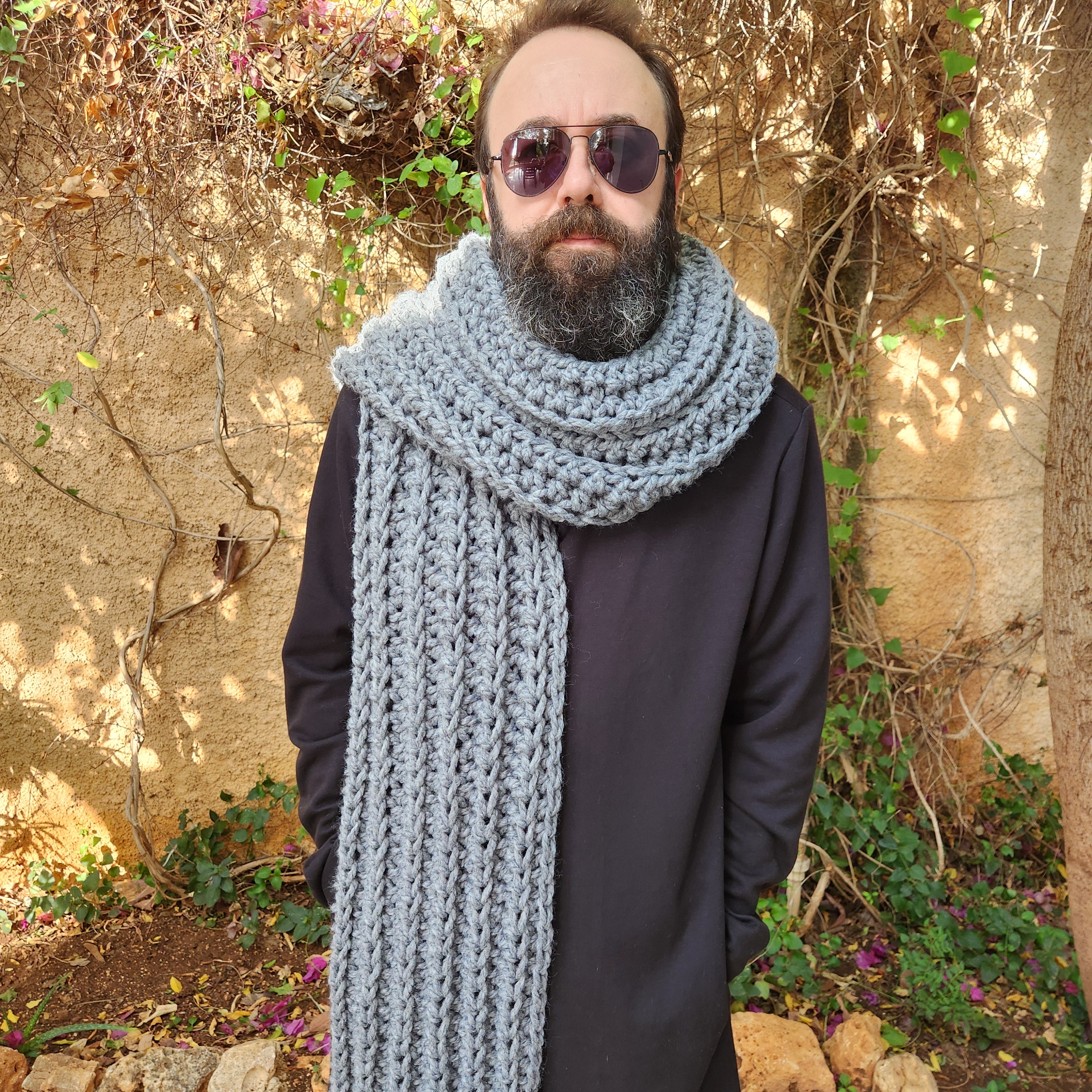 Chunky Scarf Pattern - Beginner-Friendly Crochet Pattern PDF