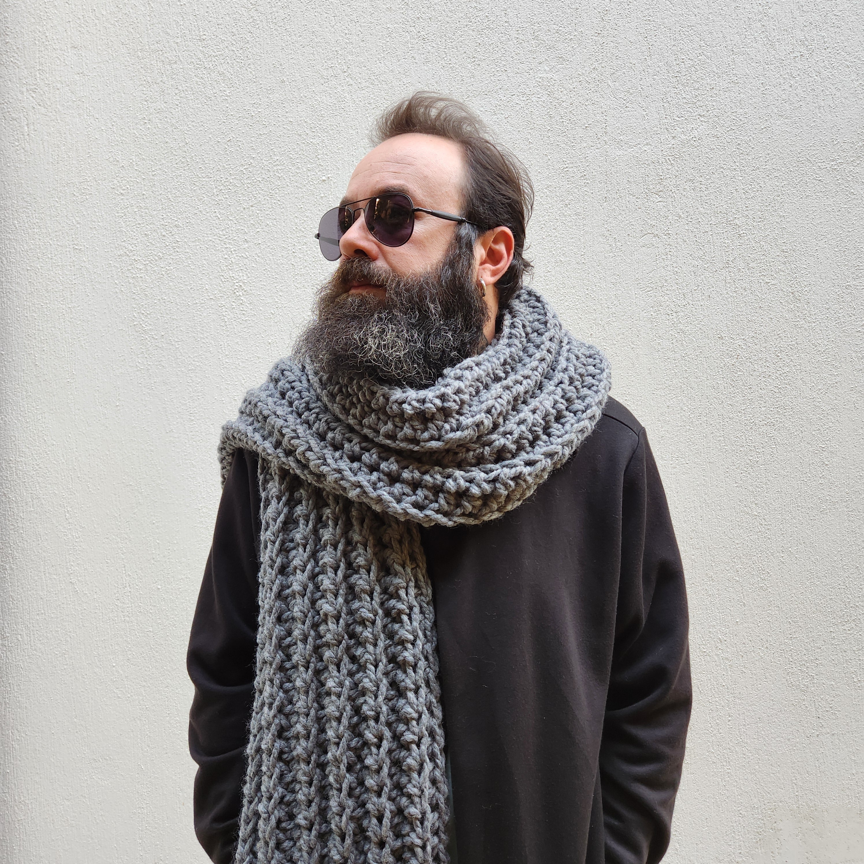 Chunky Scarf Pattern - Beginner-Friendly Crochet Pattern PDF