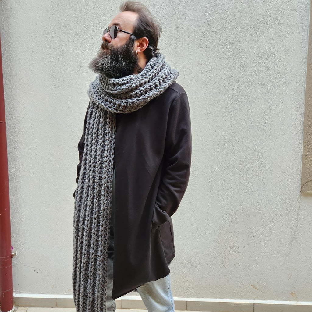 Chunky Scarf Pattern - Beginner-Friendly Crochet Pattern PDF