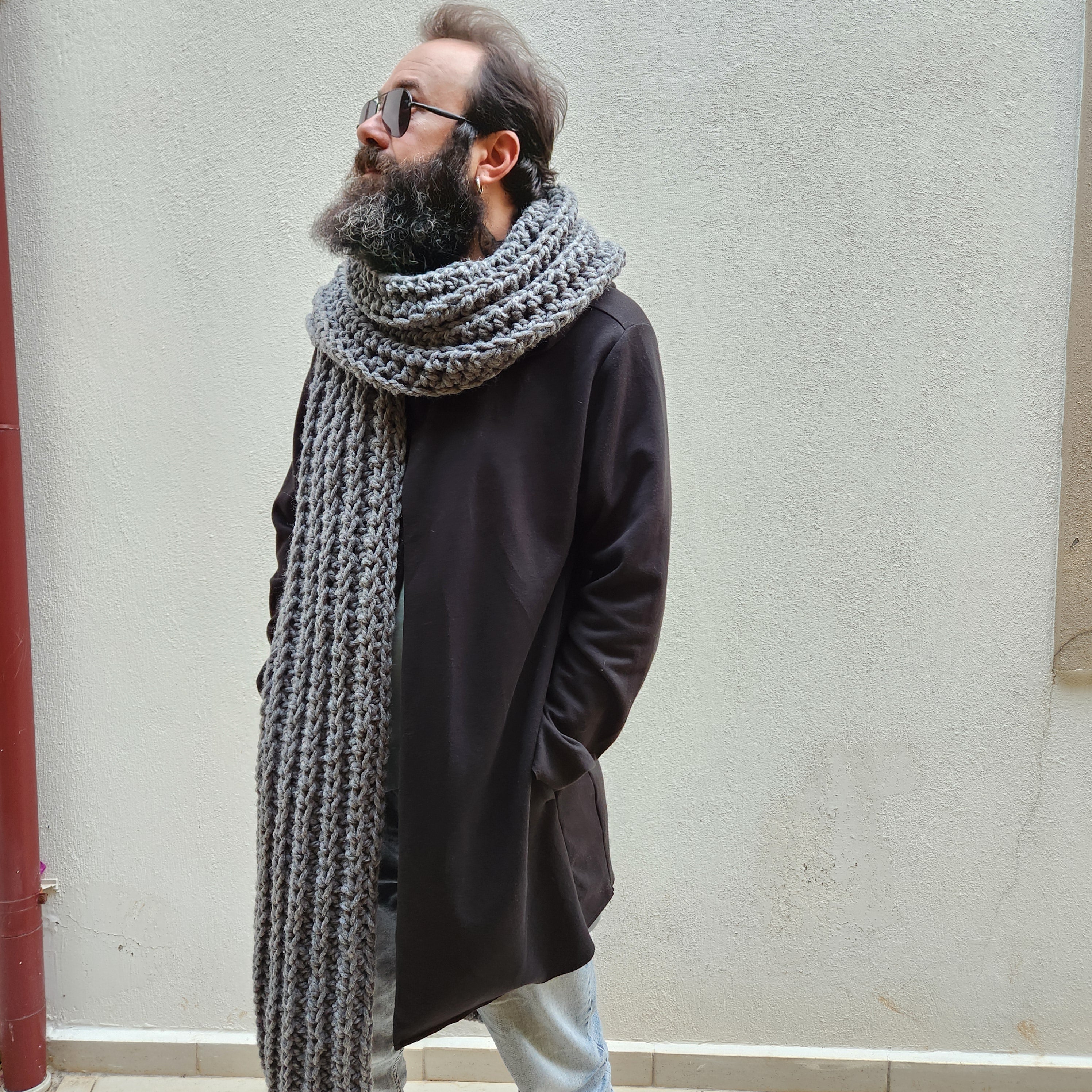 Chunky Scarf Pattern - Beginner-Friendly Crochet Pattern PDF