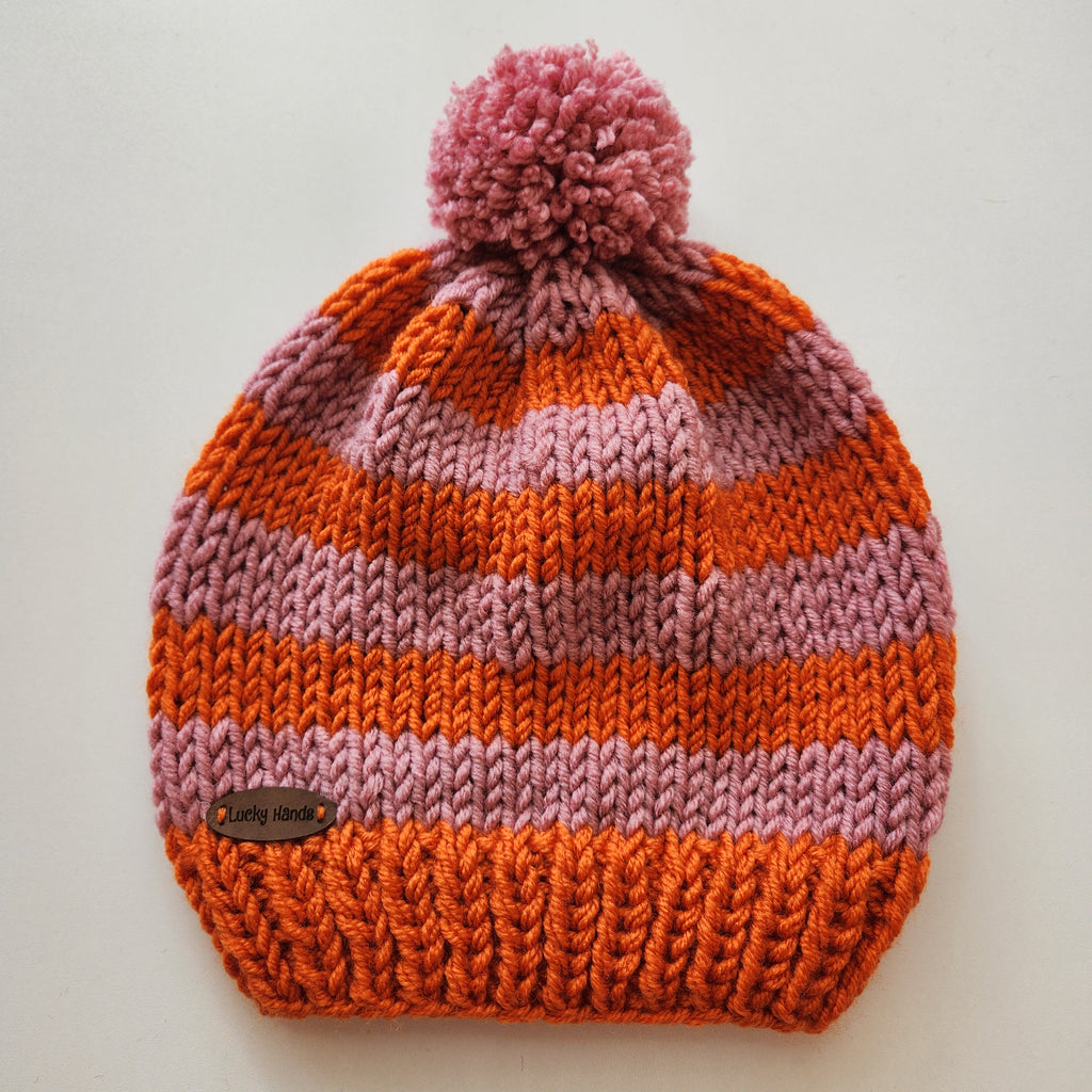 Rolling Stripes Beanie Pattern - Beginner-Friendly Knitting Pattern