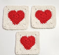 Heart Granny Square Motif Pattern - Beginner-Friendly Crochet Pattern