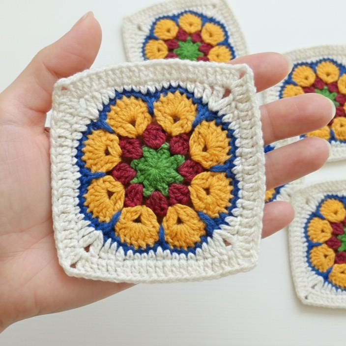 African Flower Motif Pattern