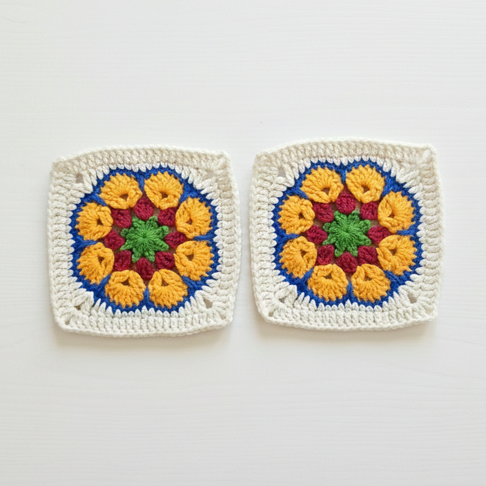 African Flower Motif Pattern