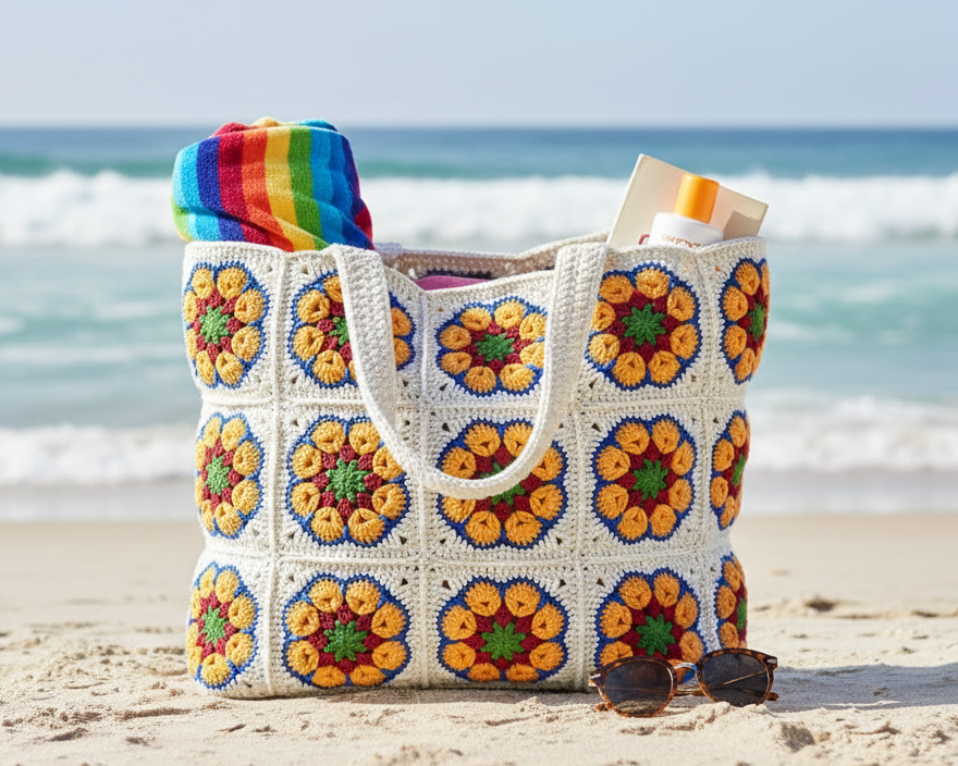 African Flower Motif Pattern