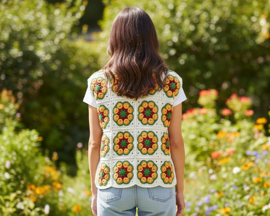 African Flower Motif Pattern