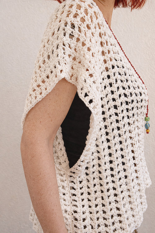 Aira Top Crochet Pattern - Mesh Summer Festival Beach Top