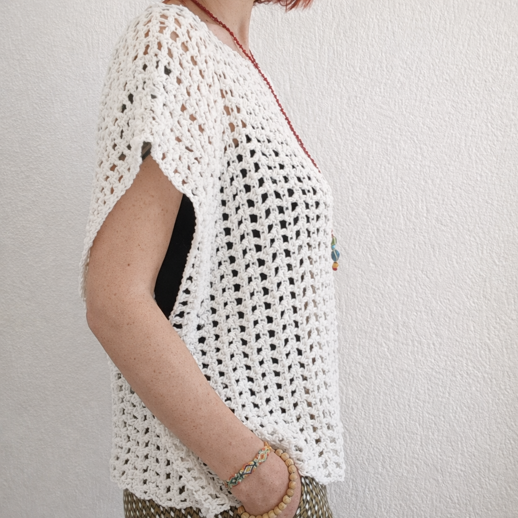 Aira Top Crochet Pattern - Mesh Summer Festival Beach Top