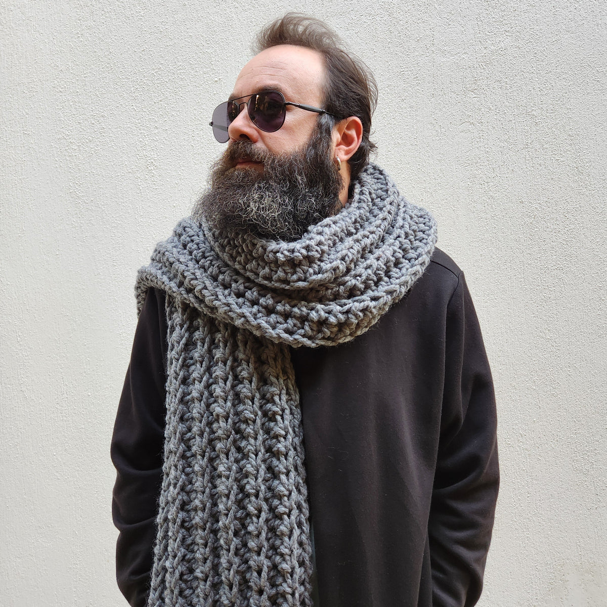 Chunky Scarf Pattern - Beginner-Friendly Crochet Pattern PDF