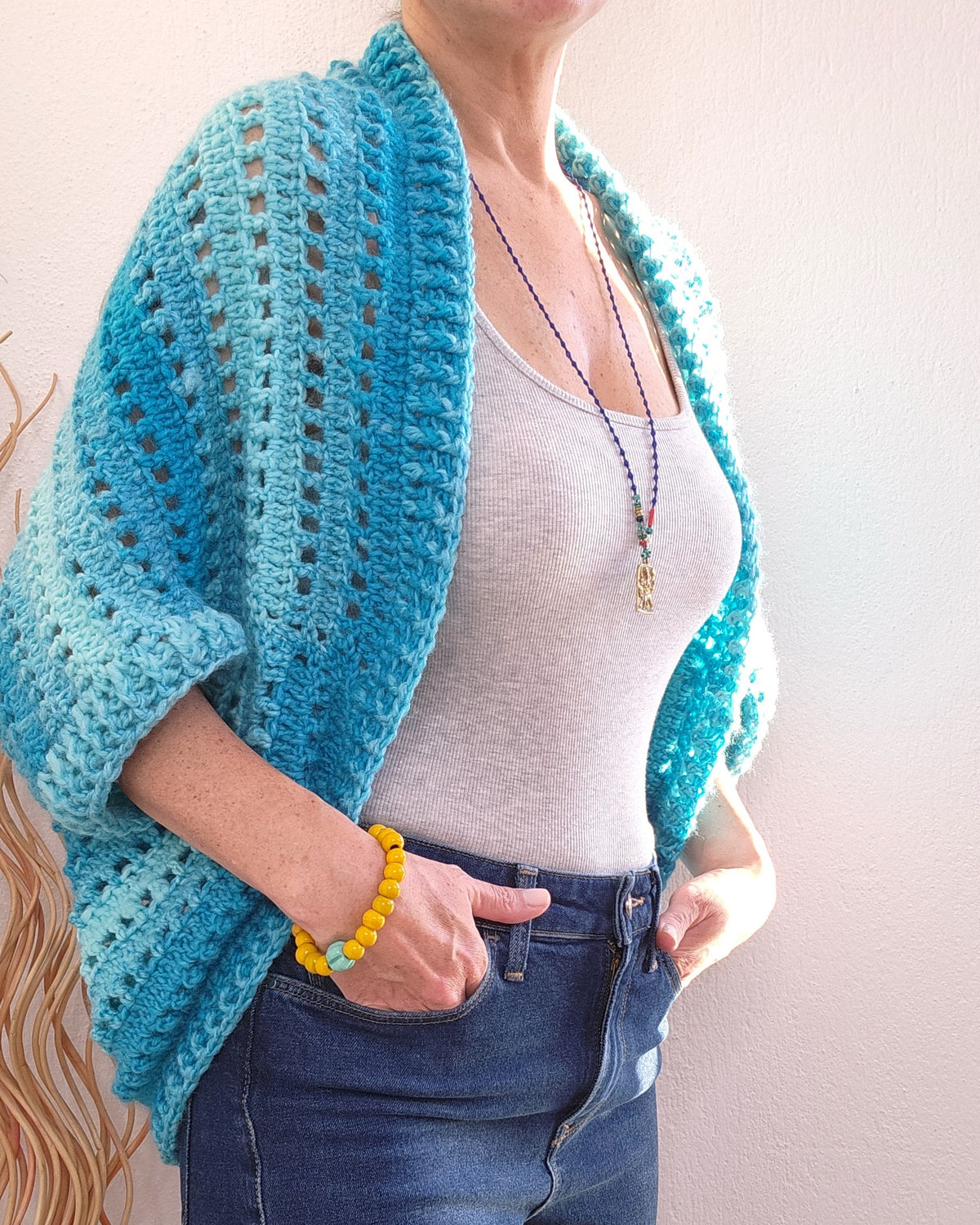 Festival Shrug Crochet Pattern -patternsforknitting.net 