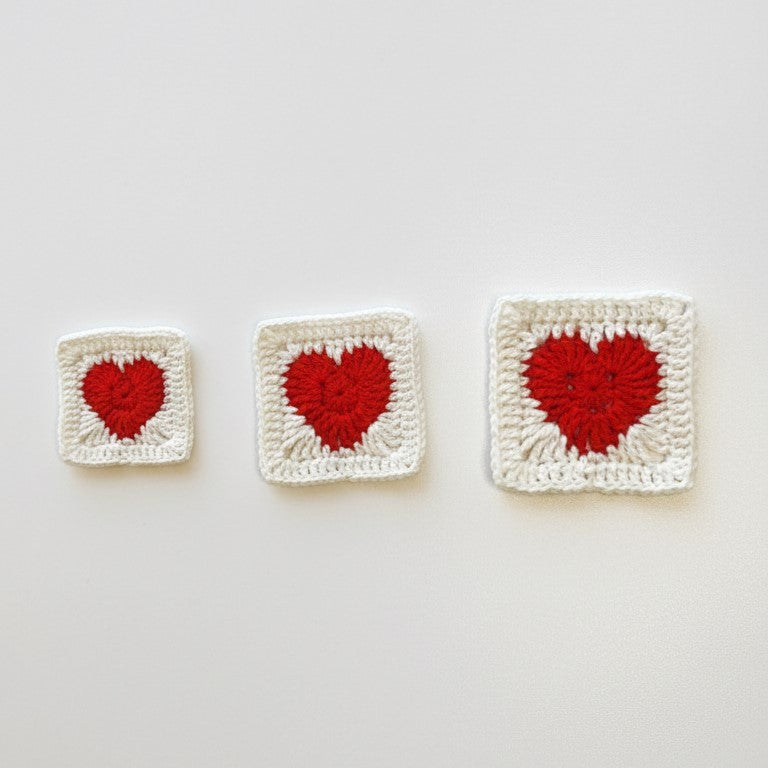 Heart Granny Square Motif Pattern - Beginner-Friendly Crochet Pattern